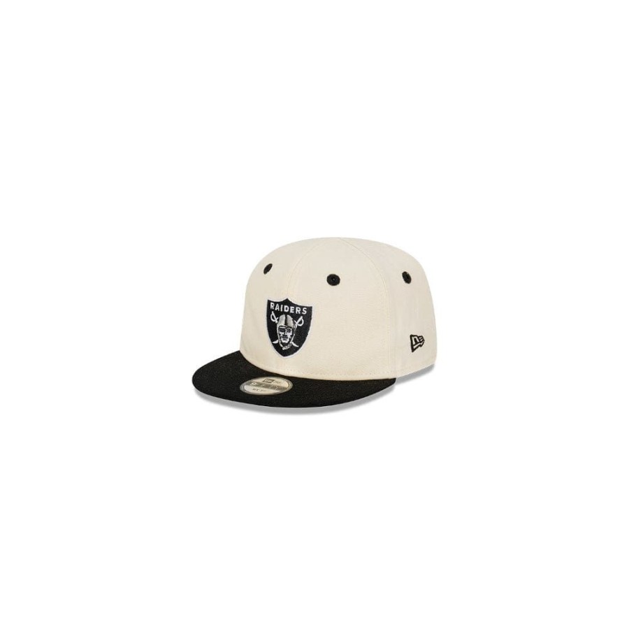 Kids New Era Headwear | New Era Infants My 1St 9Fifty Stretch Strapback Las Vegas Raiders - Chrome White / Black