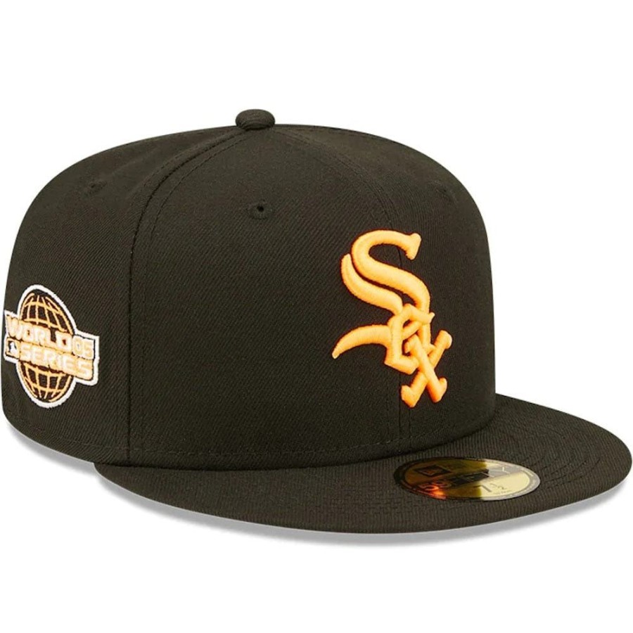 Men New Era Fitted | New Era 59Fifty Summer Pop Fitted Cap Chicago White Sox - Black