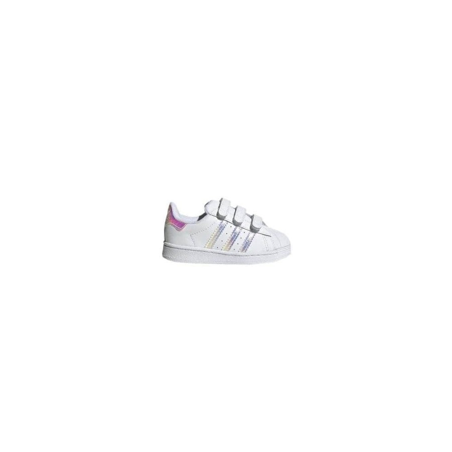 Kids Adidas Infants | Adidas Infants Superstar Cf - White / Iridescent