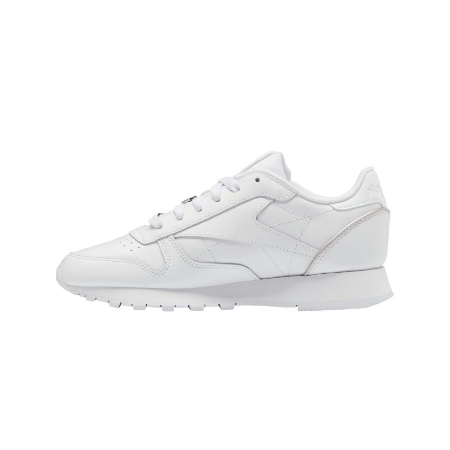 Women Reebok Reebok | Reebok Womens Classic Leather - White / Quartz Metallic