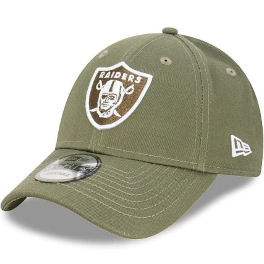 Men New Era Strapback | New Era 9Forty Strapback Las Vegas Raiders - New Olive / White