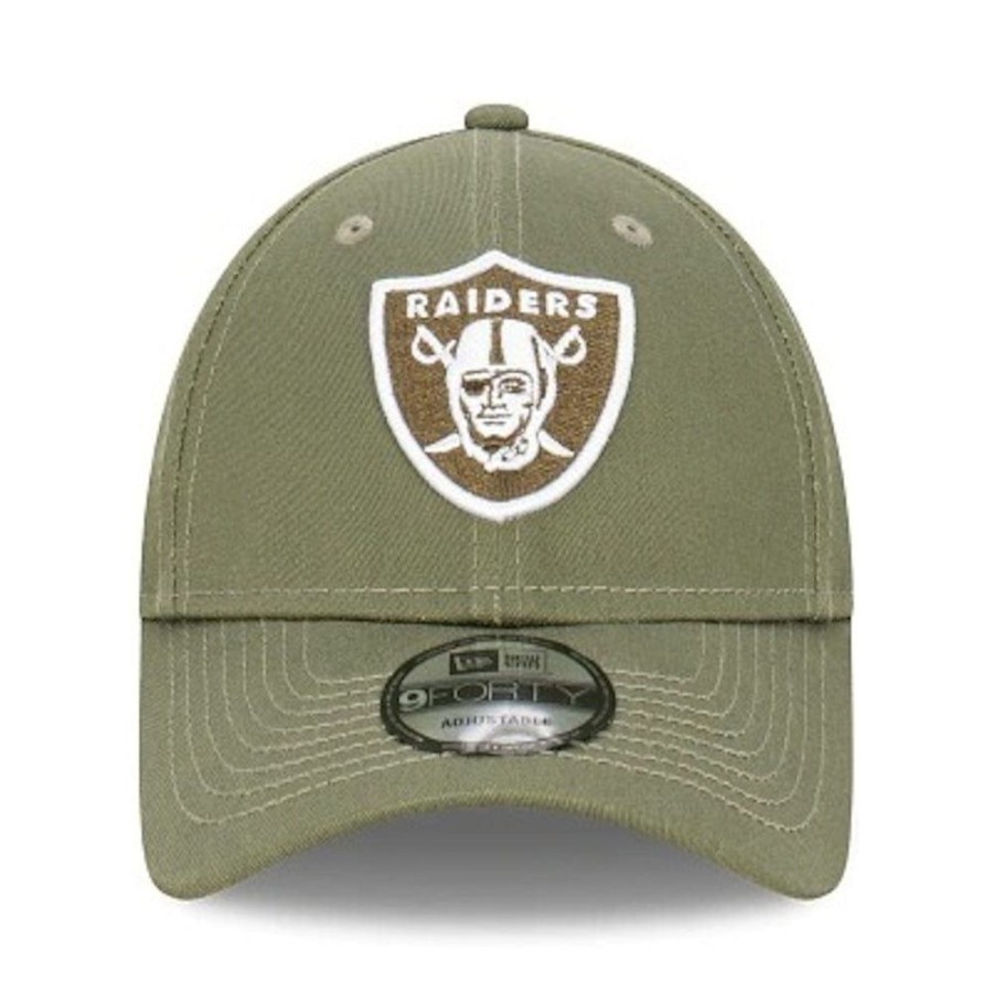 Men New Era Strapback | New Era 9Forty Strapback Las Vegas Raiders - New Olive / White