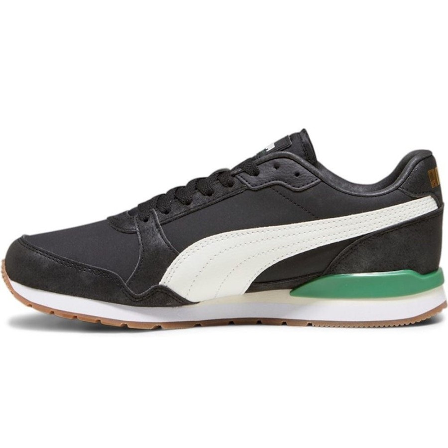 Men Puma Puma | Puma St Runner 75 Years - Black / White / Archive Green