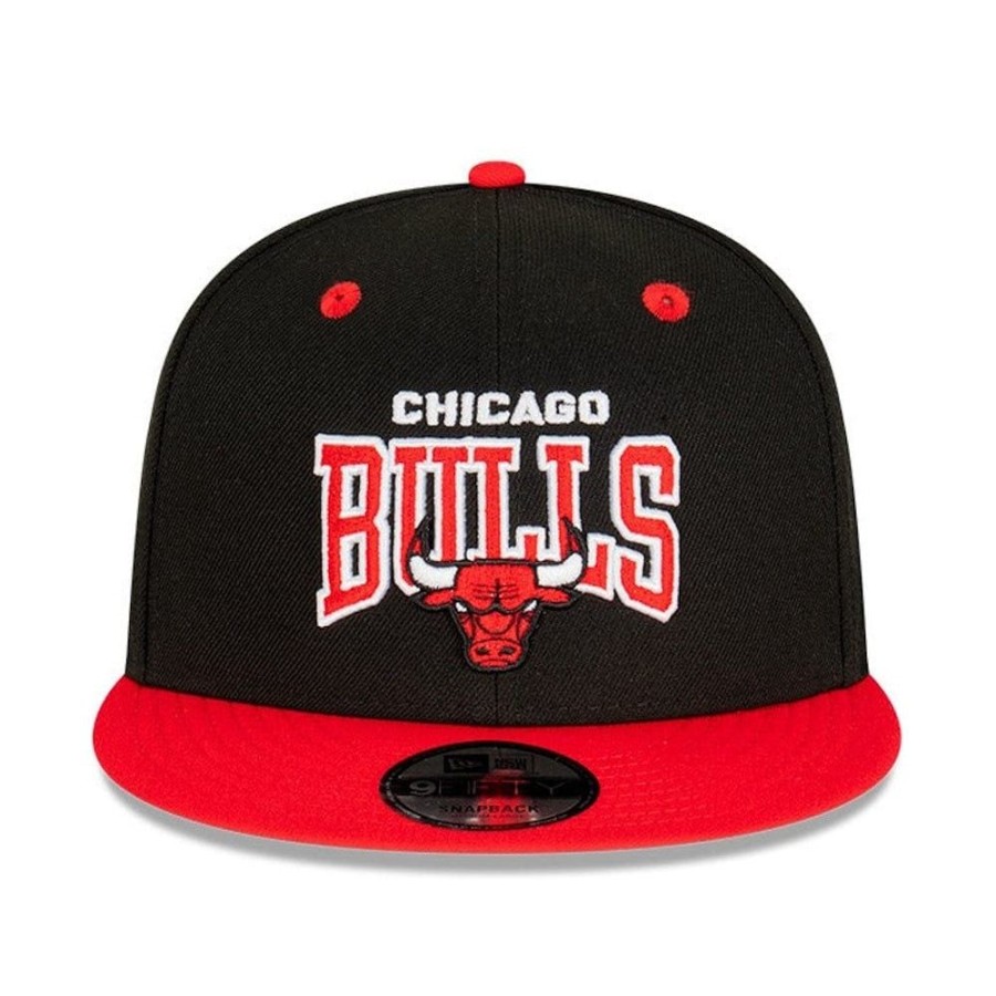 Men New Era Snapback | New Era 9Fifty 2-Tone Pro Arch Snapback Chicago Bulls - Black / Red