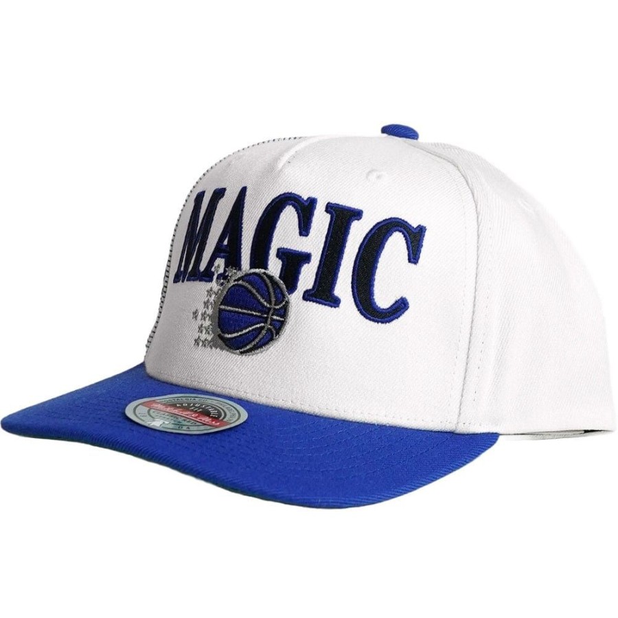 Men Mitchell u0026 Ness Nba Hats | Mitchell & Ness Pro Sports Classic Redline Snapback Orlando Magic - Off White