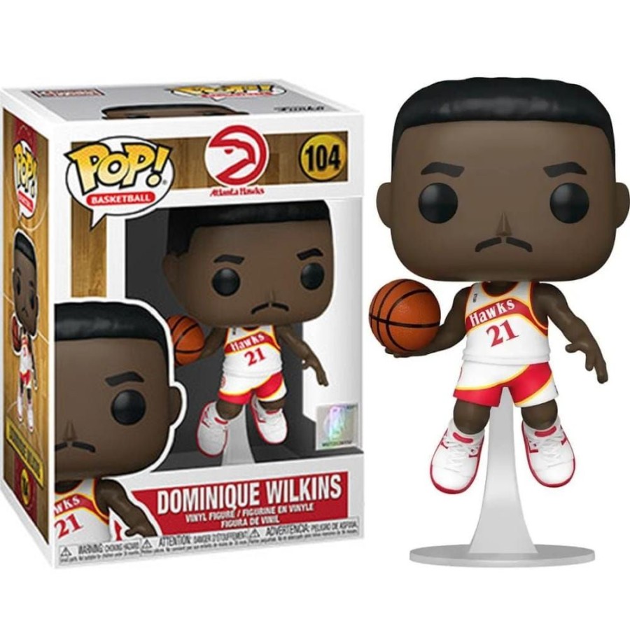 Men Funko Pop! Vinyl | Funko Nba Legends Atlanta Hawks Dominique Wilkins Pop! Vinyl #104