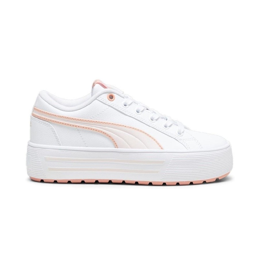 Women Puma Puma | Puma Womens Kaia 2.0 - White / Frosty Pink