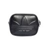 Kids Adidas School Bags | Adidas Pu Embossed Trefoil Mini Airliner - Black