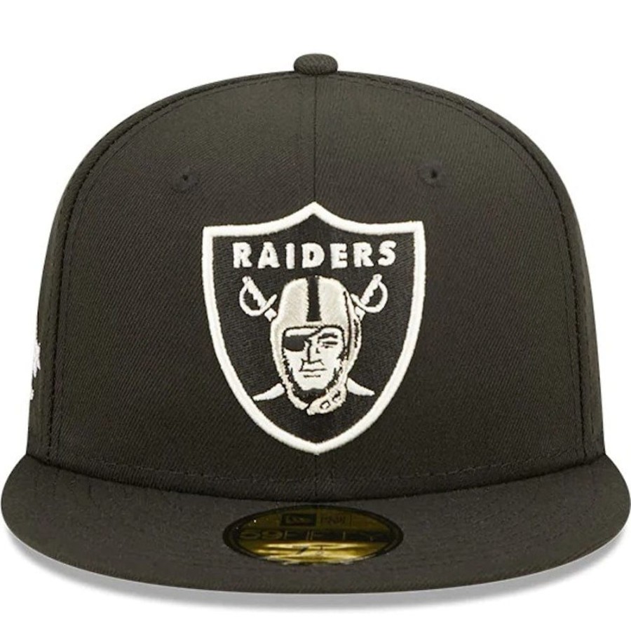 Men New Era Nfl Hats | New Era 59Fifty Pop Sweat Fitted Cap Las Vegas Raiders - Black