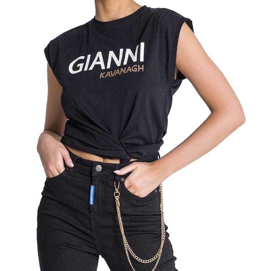 Women Gianni Kavanagh Tops | Gianni Kavanagh Womens Gianni Top - Black