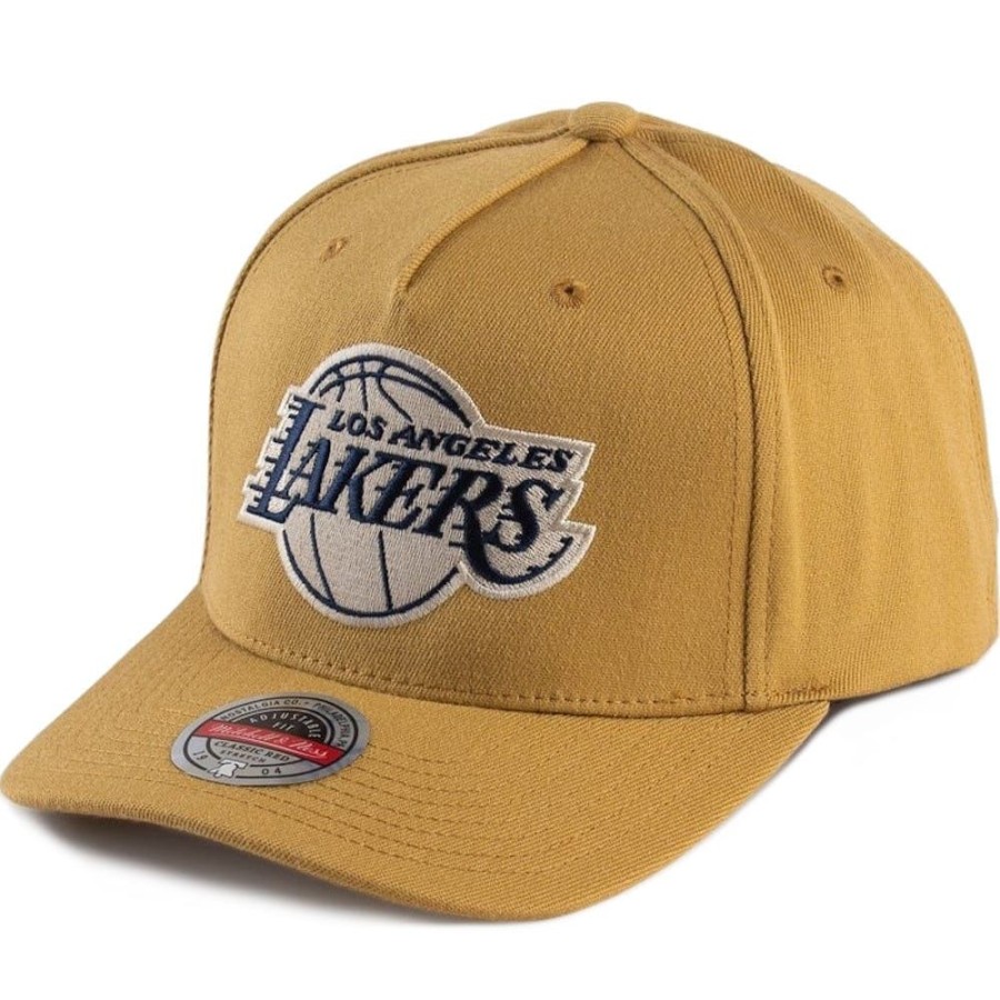 Men Mitchell u0026 Ness Nba Hats | Mitchell & Ness Off Court Classic Redline Snapback Los Angeles Lakers - Tan