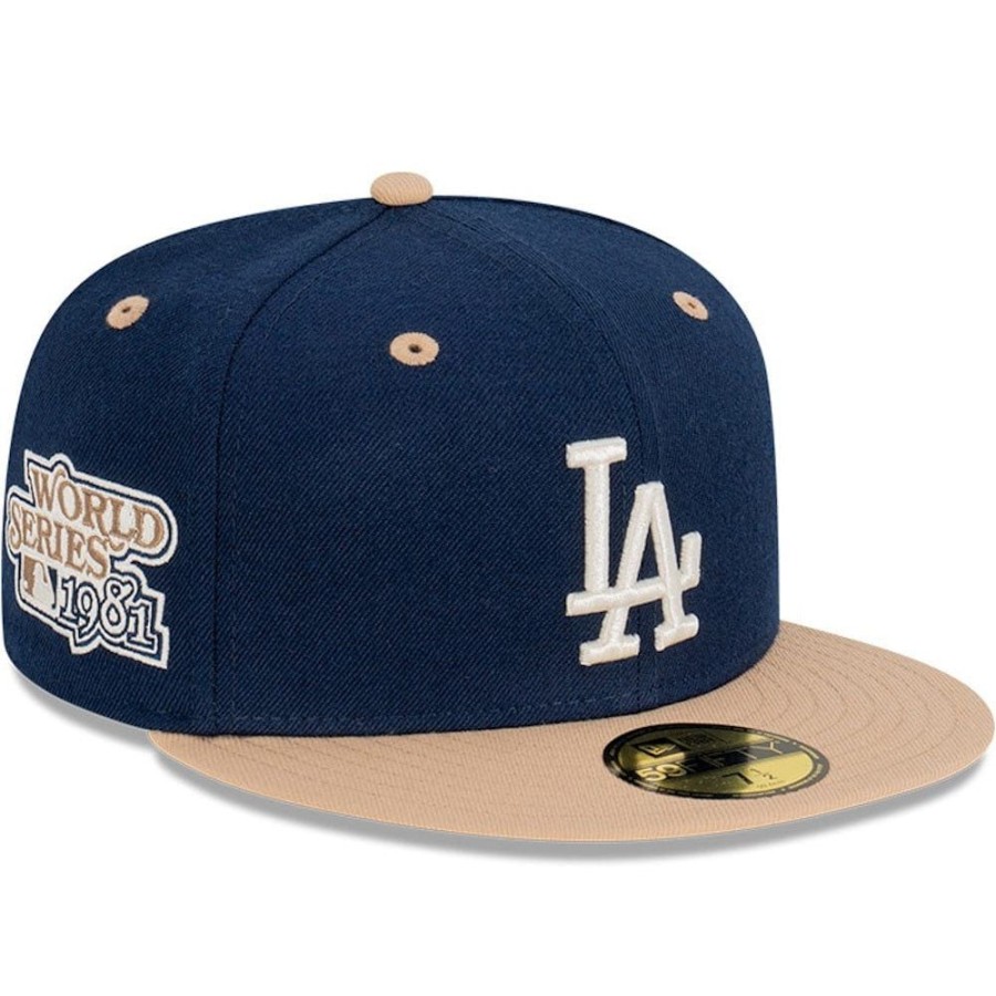 Men New Era Mlb Hats | New Era 59Fifty Fitted Cap Los Angeles Dodgers - Oceanside Blue / Khaki / Ivory