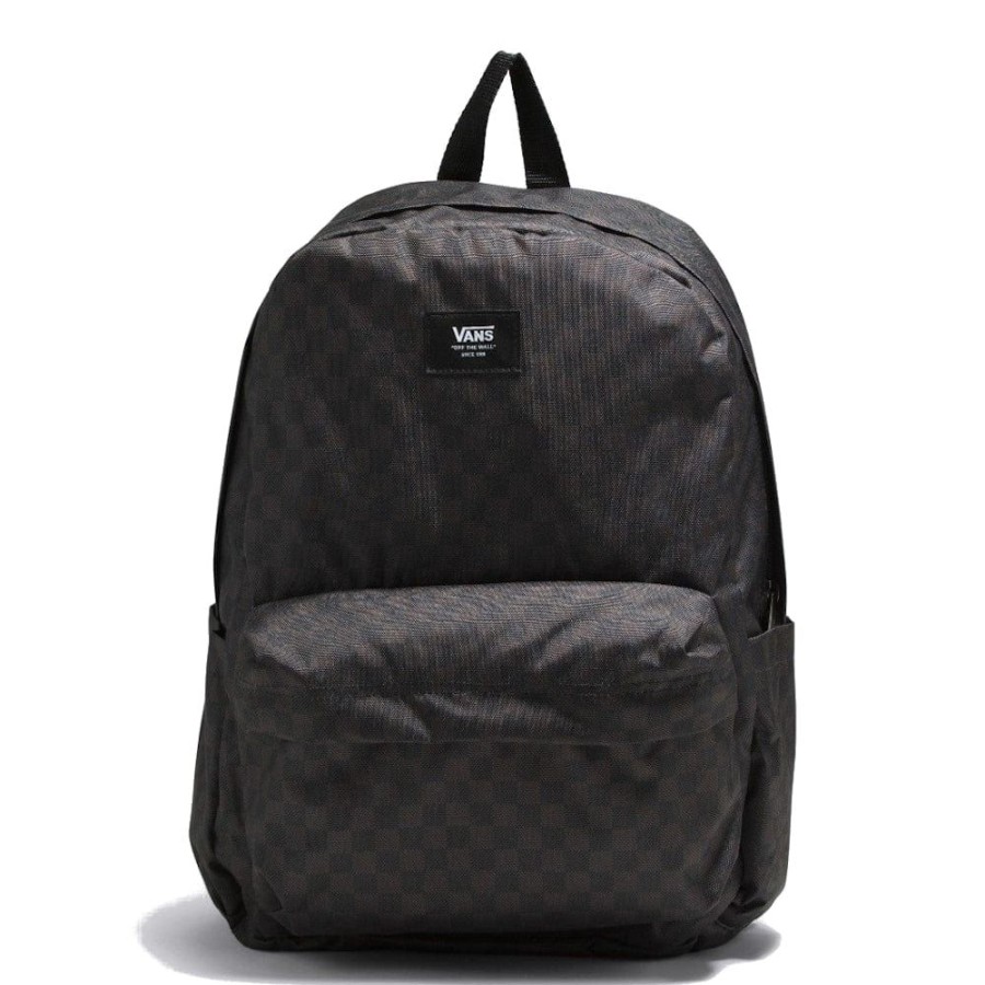 Men Vans Bags | Vans Old Skool H2O Check Backpack - Black / Charcoal