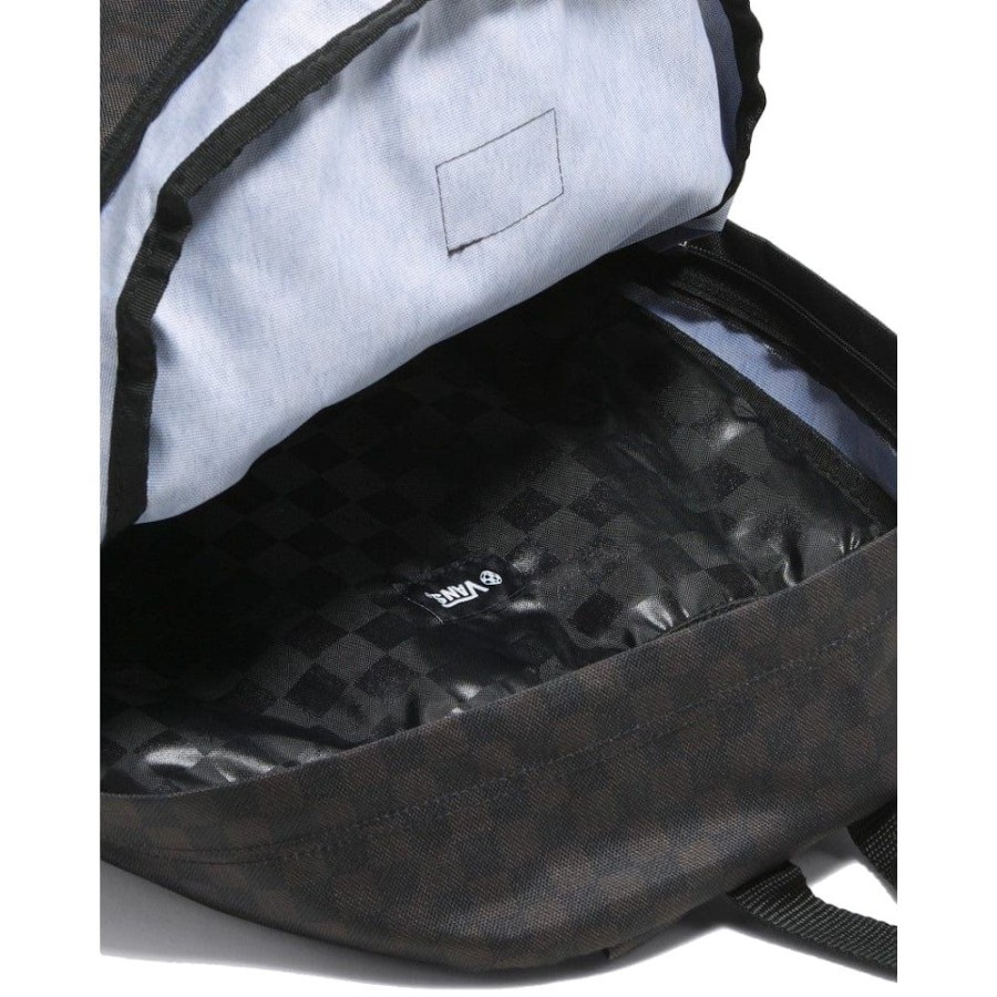 Men Vans Bags | Vans Old Skool H2O Check Backpack - Black / Charcoal