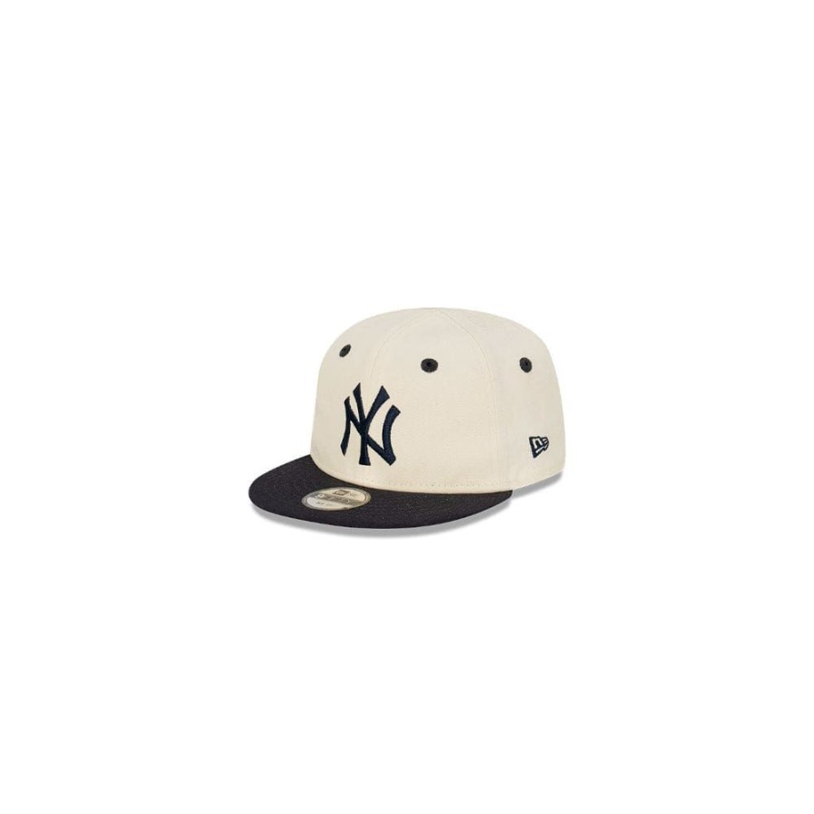 Kids New Era Headwear | New Era Infants My 1St 9Fifty Stretch Strapback New York Yankees - Chrome White / Navy