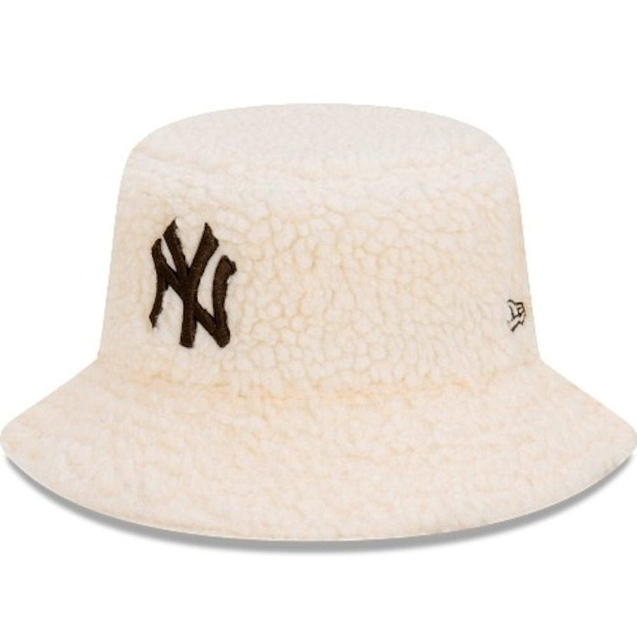 Men New Era Buckets | New Era Teddy Bucket Hat New York Yankees - Cream