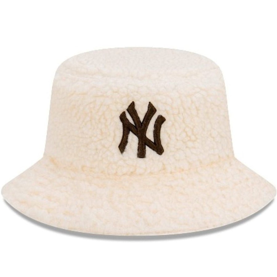 Men New Era Buckets | New Era Teddy Bucket Hat New York Yankees - Cream