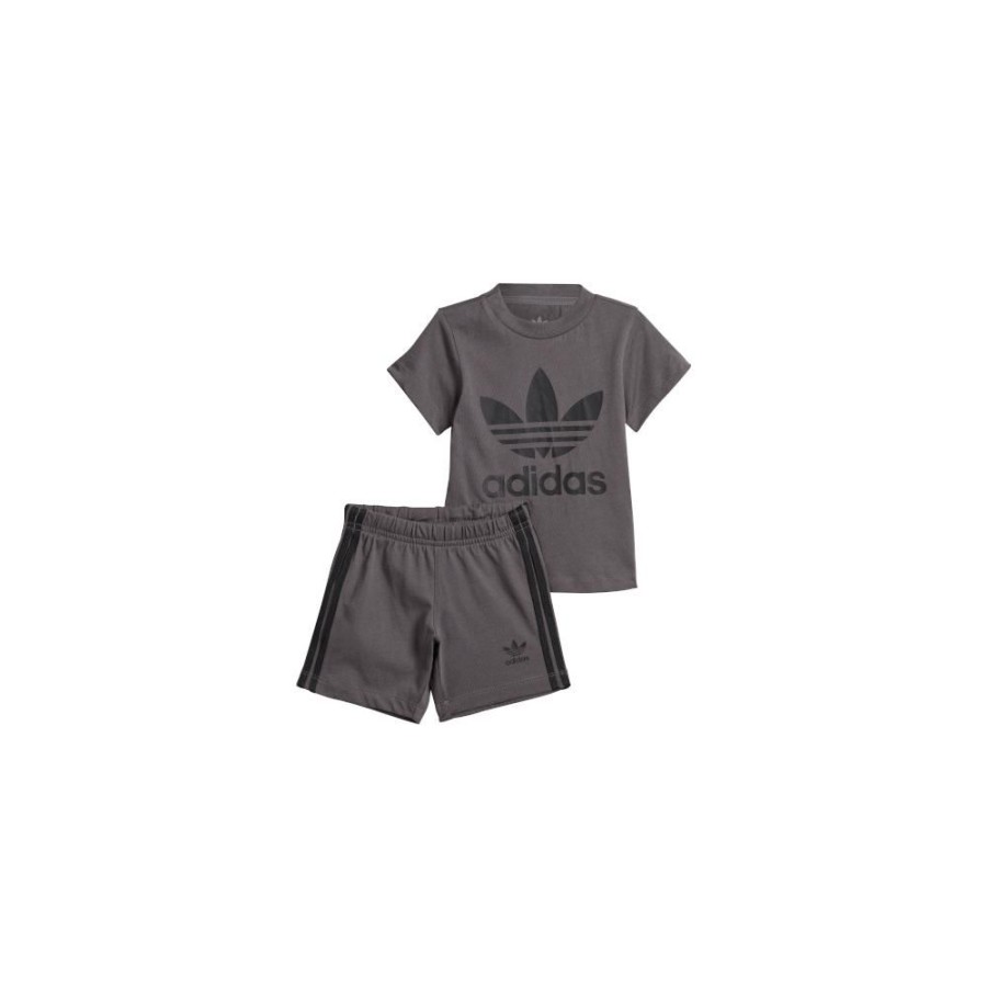 Kids Adidas Infants | Adidas Infants Short Tee Set - Grey