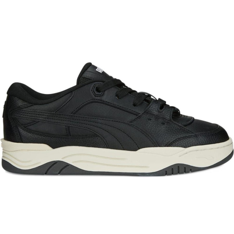 Men Puma Puma | Puma 180 Leather - Black / Ivory / Grey