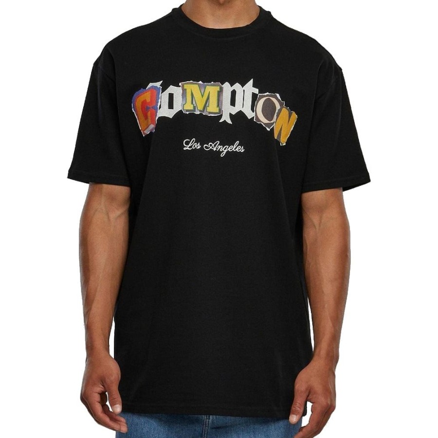 Men Mister Tee Plus Size | Mister Tee Compton L.A. Oversize Tee - Black