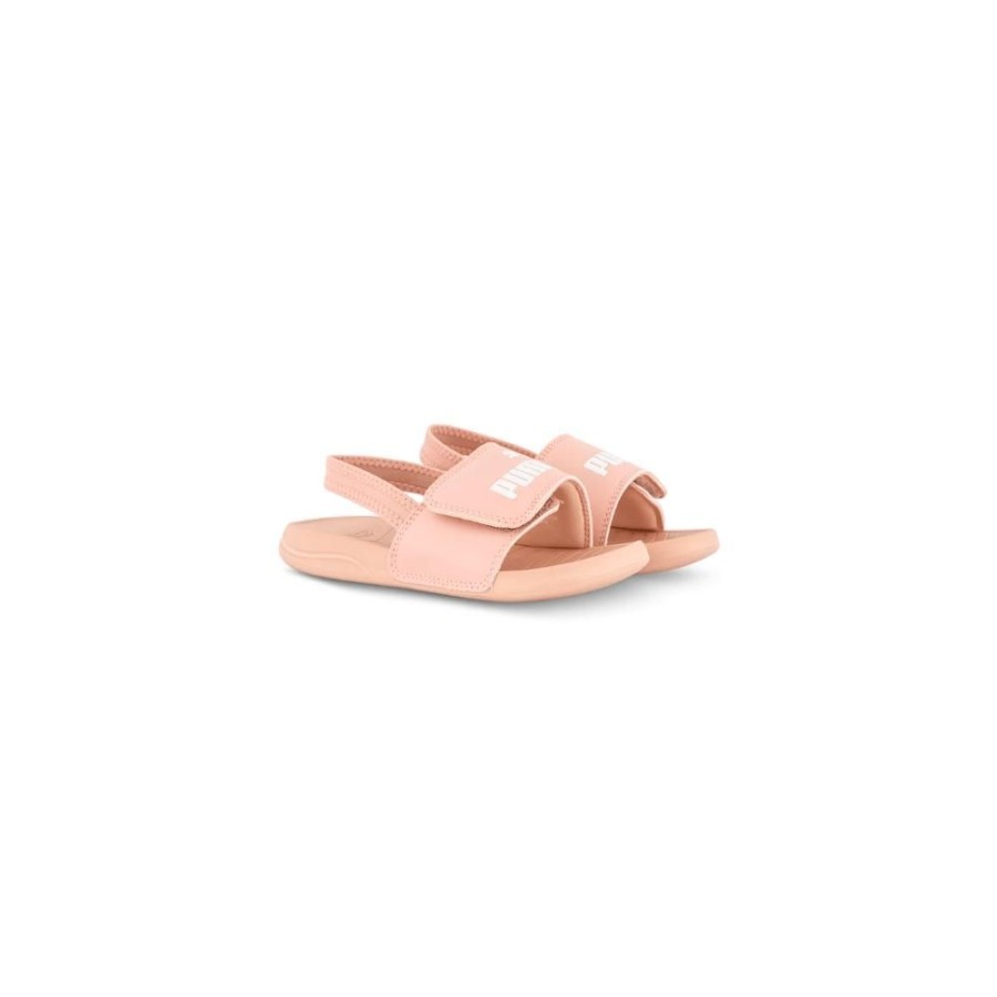 Kids Puma Kids | Puma Childrens Popcat 20 Backstrap Slide - Rose Quartz / White