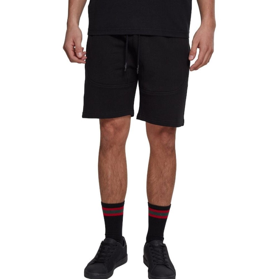 Men Urban Classics Shorts | Urban Classics Terry Shorts - Black