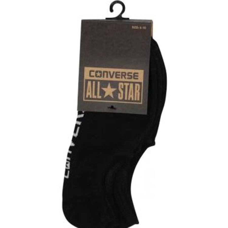 Men Converse Socks | Converse Invisible Sock 3 Pack - Black