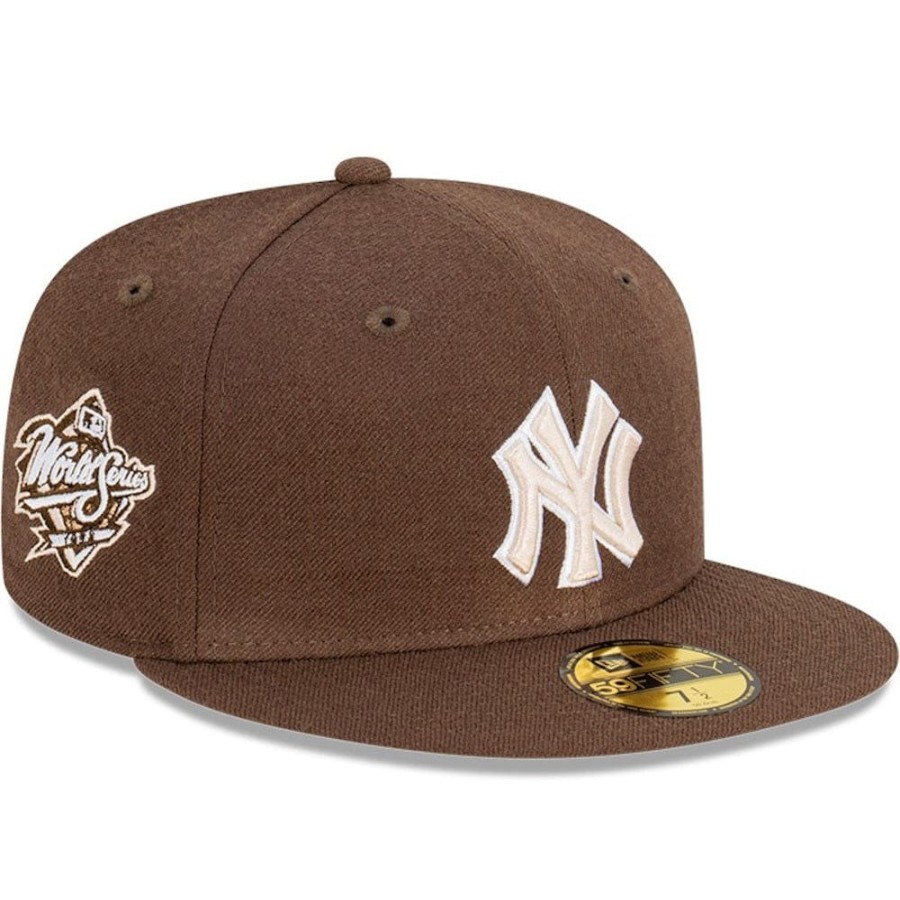 Men New Era Fitted | New Era 59Fifty World Series Fitted Cap New York Yankees - Walnut / Stone / White