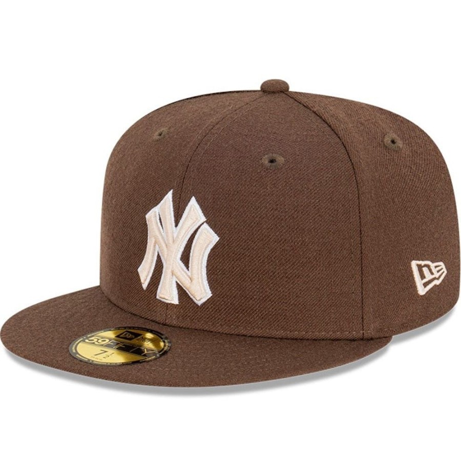 Men New Era Fitted | New Era 59Fifty World Series Fitted Cap New York Yankees - Walnut / Stone / White