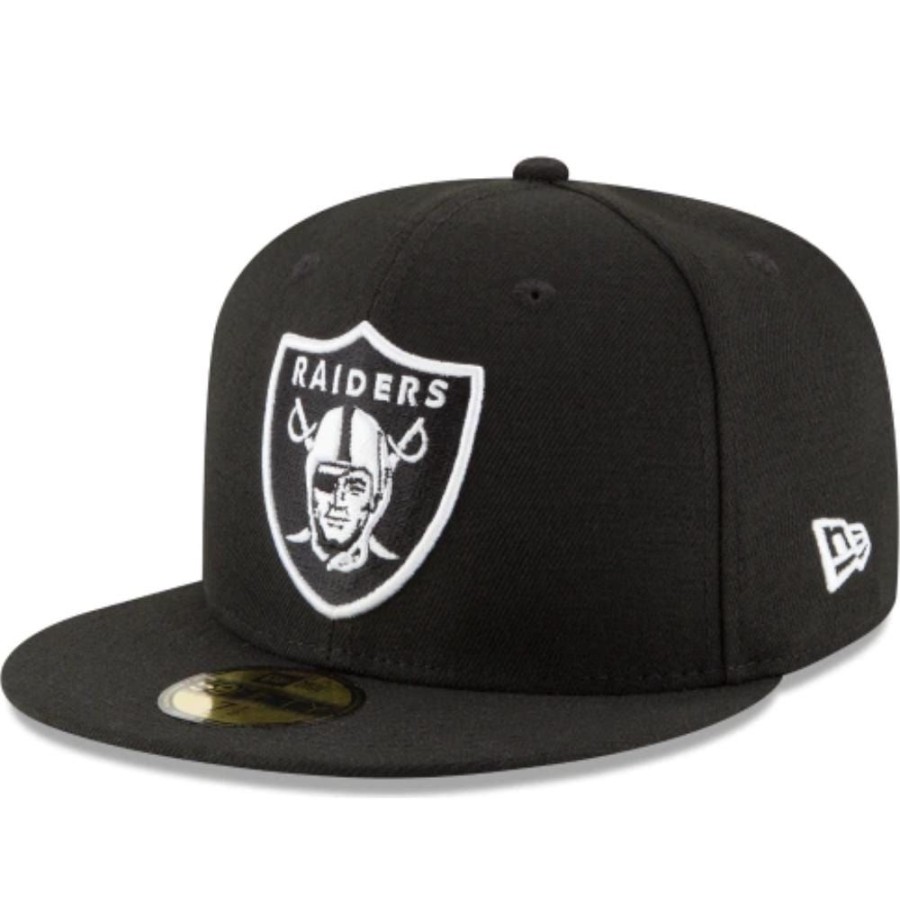 Men New Era Nfl Hats | New Era 59Fifty Fitted Cap Las Vegas Raiders - Black / White