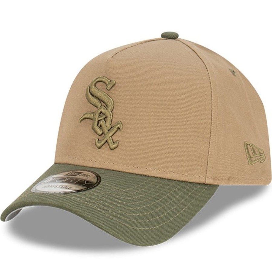 Men New Era Mlb Hats | New Era 9Forty Surplus A-Frame Snapback Chicago White Sox - British Khaki / Olive