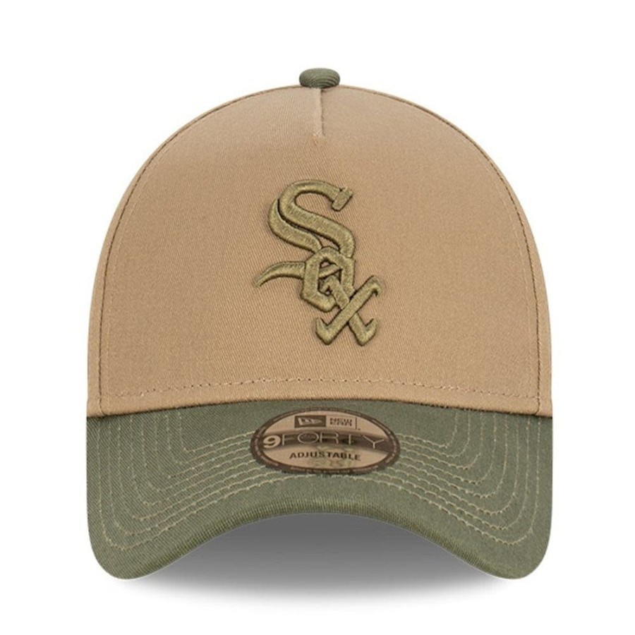 Men New Era Mlb Hats | New Era 9Forty Surplus A-Frame Snapback Chicago White Sox - British Khaki / Olive