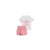 Kids Adidas Infants | Adidas Infants Short Tee Set - White / Bliss Pink