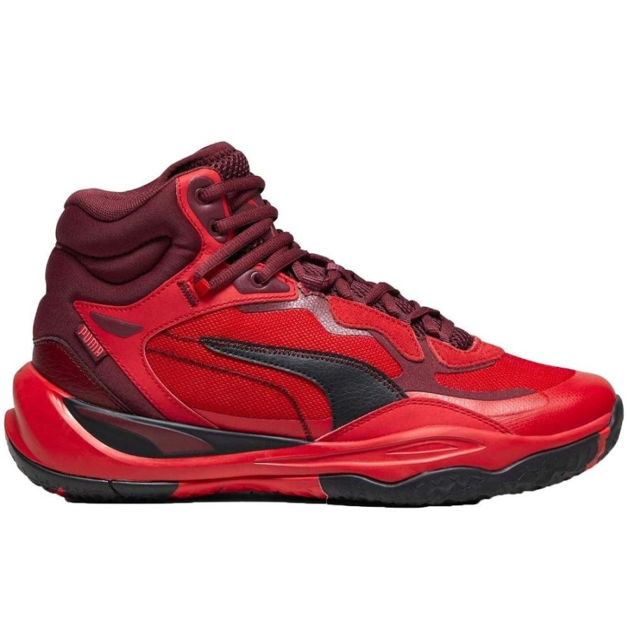 Men Puma Puma | Puma Playmaker Pro Mid - For All Time Red / Team Red