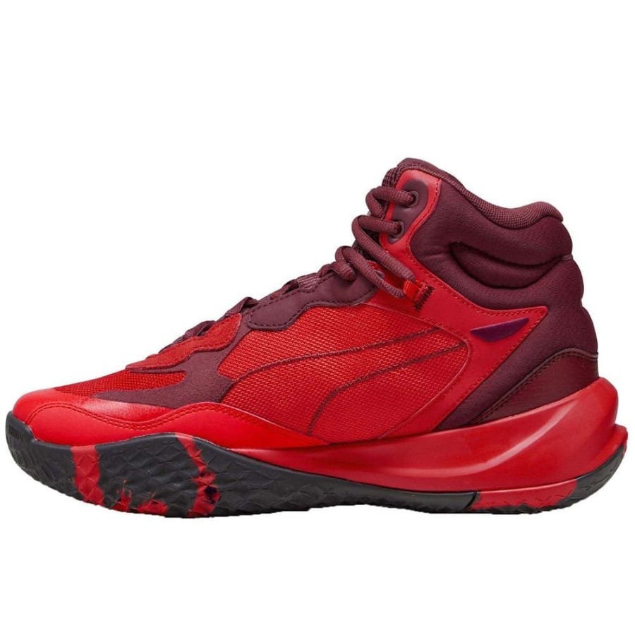 Men Puma Puma | Puma Playmaker Pro Mid - For All Time Red / Team Red