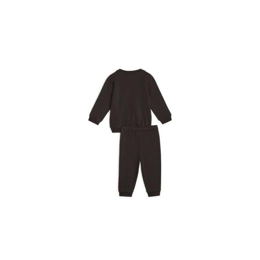 Kids Puma Kids | Puma Minicats Ess+ Crew Jogger Fl Jogger Set - Black