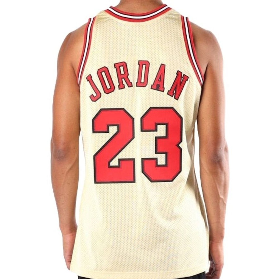 Men Mitchell u0026 Ness Nba Clothing | Mitchell & Ness Authentic Jersey Chicago Bulls Michael Jordan Alt 95/96 - Gold