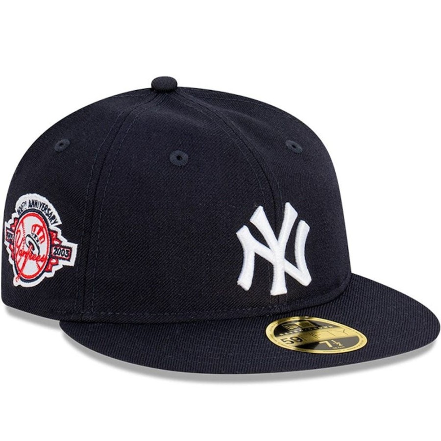 Men New Era Mlb Hats | New Era 59Fifty Retro Crown Anniversary Fitted Cap New York Yankees - Navy